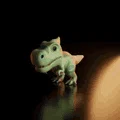 Mô hình chú khủng long T-Rex dễ thương - Đồ chơi in 3D cực hot - Thumbnail 2