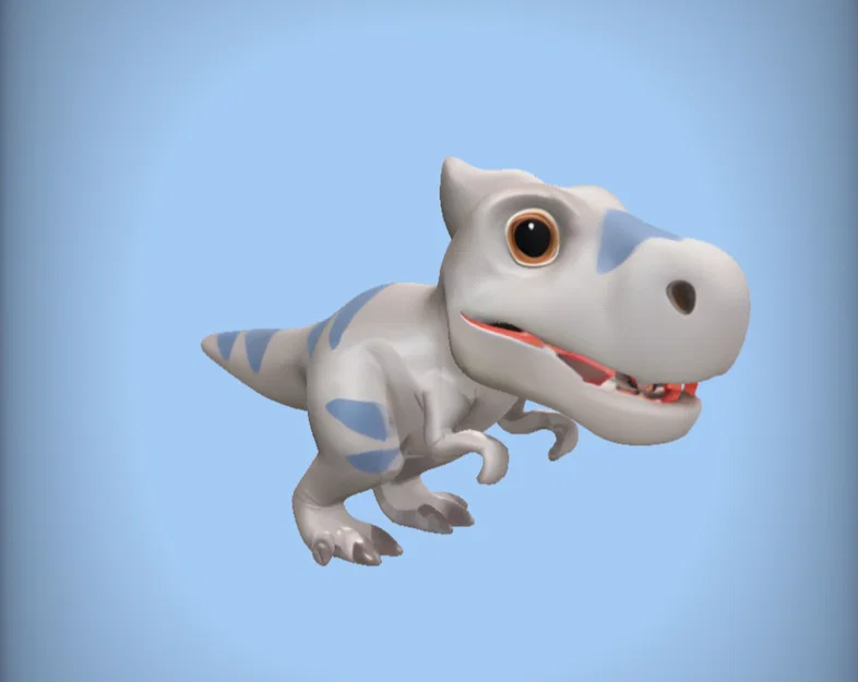 Mô hình chú khủng long T-Rex dễ thương - Đồ chơi in 3D cực hot - Image 5
