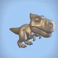 Mô hình chú khủng long T-Rex dễ thương - Đồ chơi in 3D cực hot - Thumbnail 8