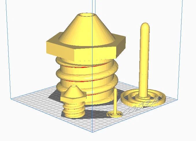Mô hình đồ chơi Fidget Nozzle cỡ lớn cho người yêu in 3D - Image 2