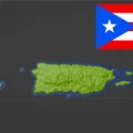 Bản đồ địa hình Puerto Rico, USA (PR) - Thumbnail 1