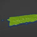 Bản đồ địa hình Puerto Rico, USA (PR) - Thumbnail 2