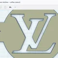 Khuôn tạo hình bọt cà phê họa tiết Louis Vuitton sang trọng - Thumbnail 2