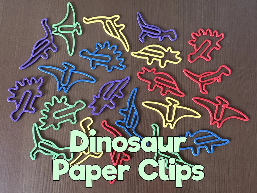 Kẹp giấy khủng long vui nhộn (Fun Dinosaur Paper Clips) - Image 1