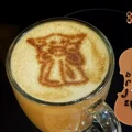 Khuôn in 3D tạo hình cà phê Master Yoda (Star Wars Stencil) - Thumbnail 1