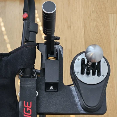 REMIX mount Shifter TH8A & Handbrake Moza HBP cho Playseat Challange