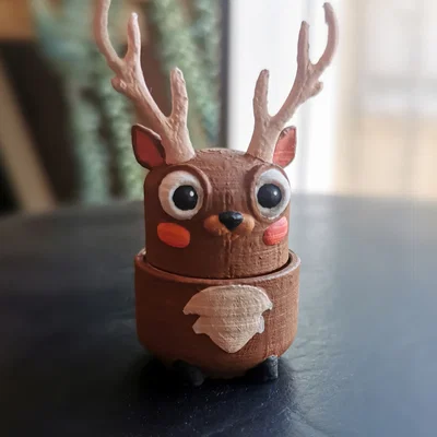 Mô hình chú hươu fidget gắn switch bàn phím cơ siêu đáng yêu