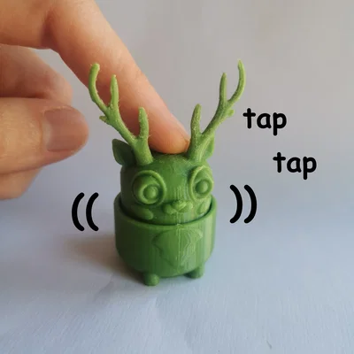 Mô hình chú hươu fidget gắn switch bàn phím cơ siêu đáng yêu