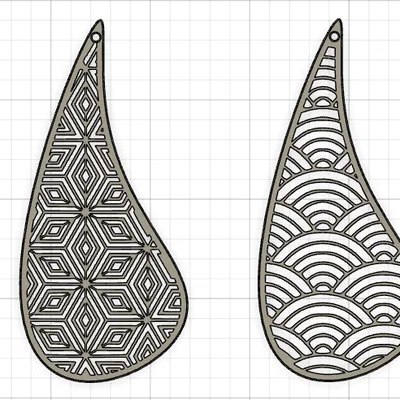 Mẫu bông tai thời trang 3D tinh tế với nhiều họa tiết độc đáo