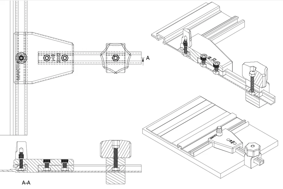 Bộ Mở Rộng Cữ Song Song Cho Makita Track Saw (Parallel Guide Extension Set) - Image 4