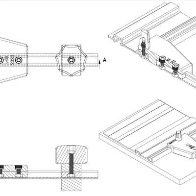 Bộ Mở Rộng Cữ Song Song Cho Makita Track Saw (Parallel Guide Extension Set)