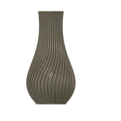 Bình hoa trang trí 3D với họa tiết xoắn hiện đại và tinh tế