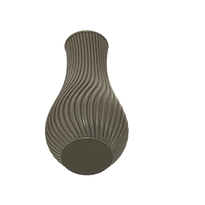 Bình hoa trang trí 3D với họa tiết xoắn hiện đại và tinh tế