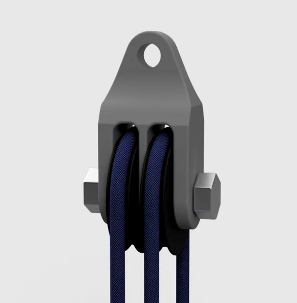 Mô hình ròng rọc đôi (Double Pulley) in 3D hỗ trợ nâng hạ - Image 1