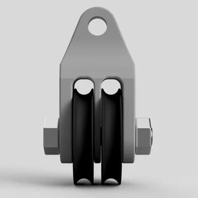 Mô hình ròng rọc đôi (Double Pulley) in 3D hỗ trợ nâng hạ