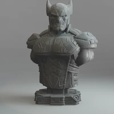 Mô hình tượng bán thân Wolverine cực chất cho máy in 3D