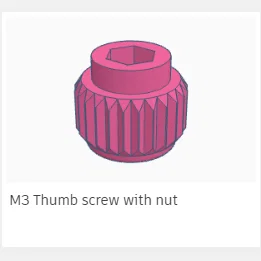 Đầu vặn ốc M3 tự chế (Thumb Screw) tiện dụng