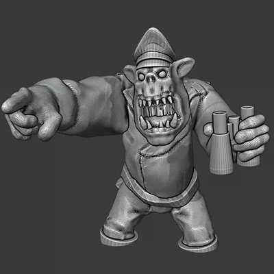 Mô hình chỉ huy xe tăng Ork (Ork Tank Commander) - In 3D cực ngầu