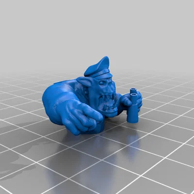 Mô hình chỉ huy xe tăng Ork (Ork Tank Commander) - In 3D cực ngầu