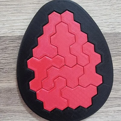 Puzzle quả trứng – Thử thách trí não (+File Laser Cut)