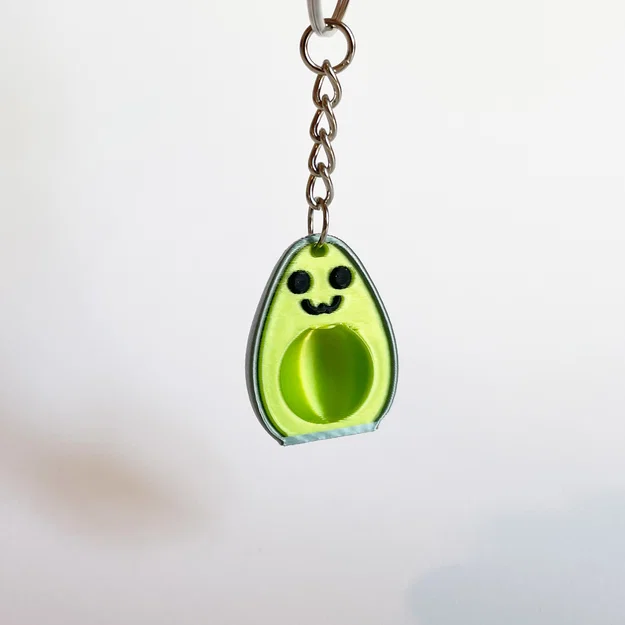 Móc khóa bơ dễ thương Tình bạn / Tình yêu (Friendship / Love Avocado Cute keychain) - Image 4