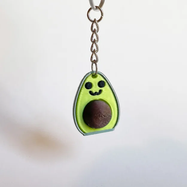 Móc khóa bơ dễ thương Tình bạn / Tình yêu (Friendship / Love Avocado Cute keychain) - Image 6
