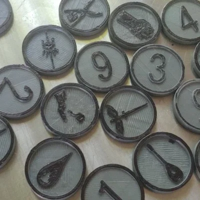 Token Class DND cho Battle Grid 1 inch