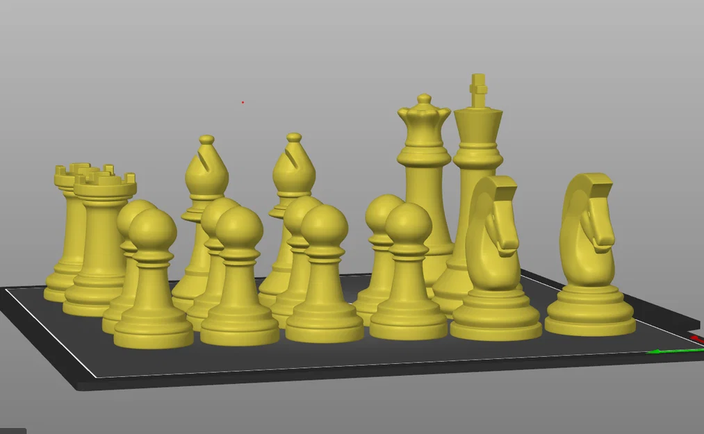 Bộ cờ vua thiết kế cao cấp - Chess Set (High Poly) cho máy in 3D - Image 1