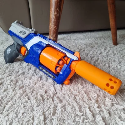 Bộ ống giảm thanh 3D cực ngầu cho súng đồ chơi Nerf Strongarm