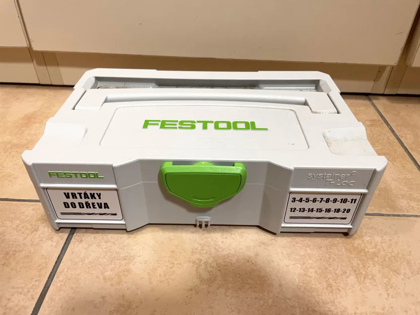 Khay lưu trữ mũi khoan gỗ cho Festool Systainer Mini - Image 5