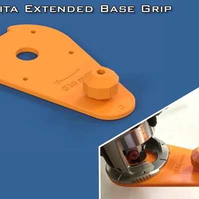 Đế mở rộng kèm tay cầm cho Makita RT0700 (Extended Base with Grip)