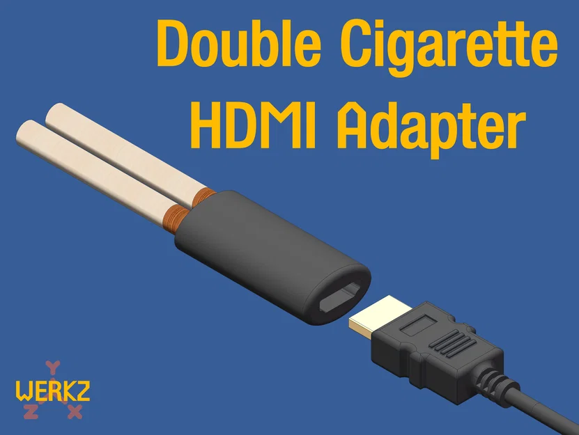 Adapter HDMI Double Cigarette (Đầu ngậm 2 điếu thuốc) - Image 1