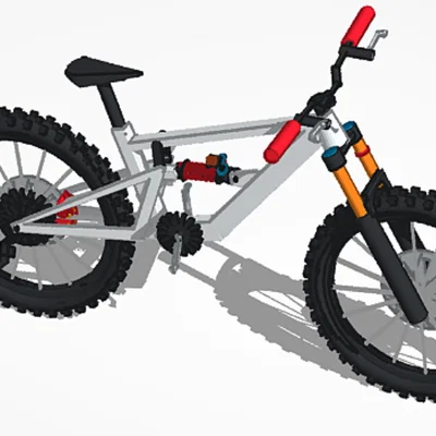 Mô hình xe đạp địa hình (Mountain Bike) chi tiết - File in 3D