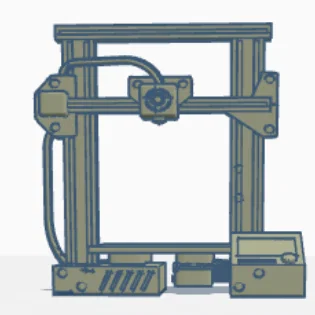 Mô hình 3D máy in Ender 3 trang trí bàn làm việc