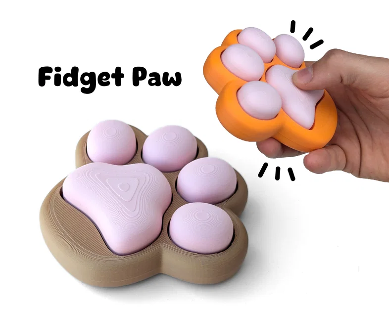 Fidget Paw – Đồ chơi fidget hình bàn chân dùng switch MX - Image 1