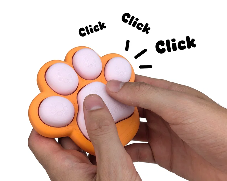 Fidget Paw – Đồ chơi fidget hình bàn chân dùng switch MX - Image 3