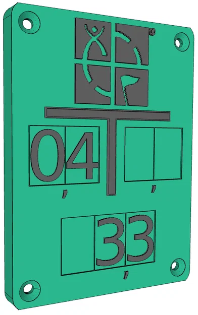 Bảng trượt Geocache (Geocache Schieberschild / Geocache Marker Plate) - Image 1