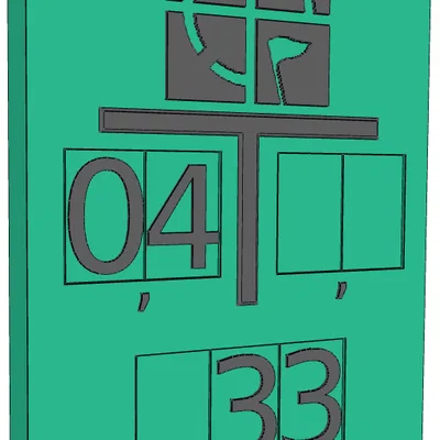 Bảng trượt Geocache (Geocache Schieberschild / Geocache Marker Plate)