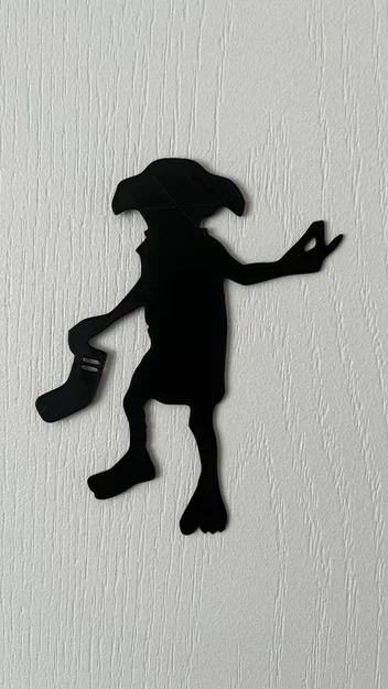 Mô hình treo tường Dobby (Harry Potter) thiết kế 2D nghệ thuật - Image 1