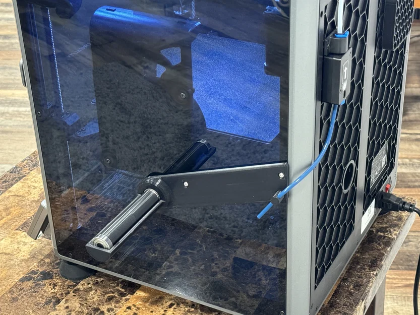 Creality K1/K1C: Con lăn treo cuộn gắn hông + peg Bowden xoay - Image 2