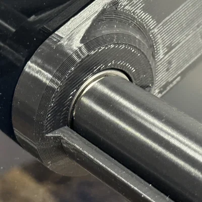 Creality K1/K1C: Con lăn treo cuộn gắn hông + peg Bowden xoay