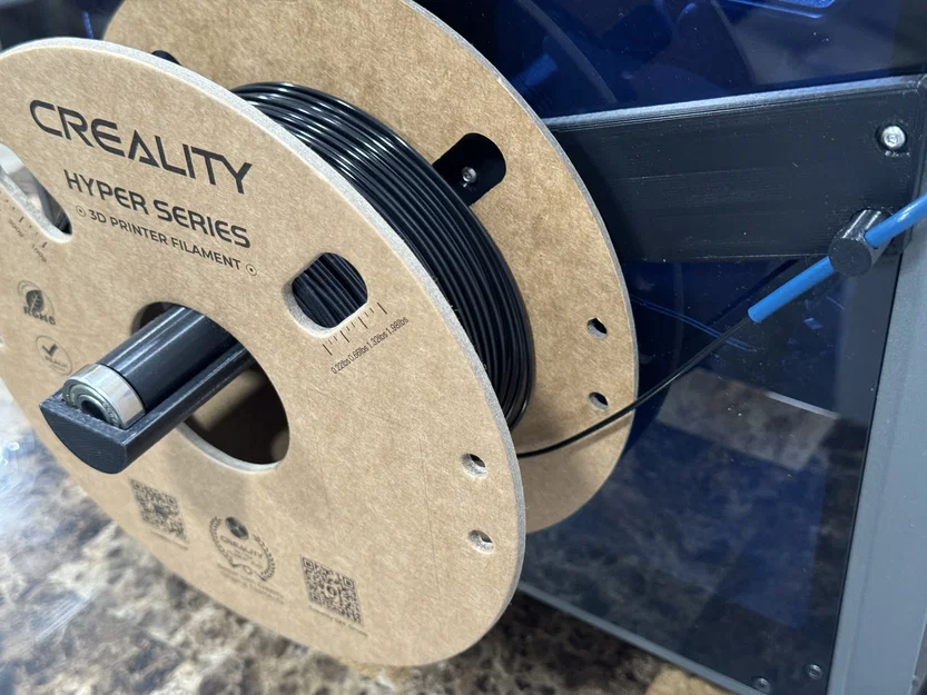 Creality K1/K1C: Con lăn treo cuộn gắn hông + peg Bowden xoay - Image 8