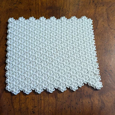Vải chainmail dẻo NASA kèm Worm Logo