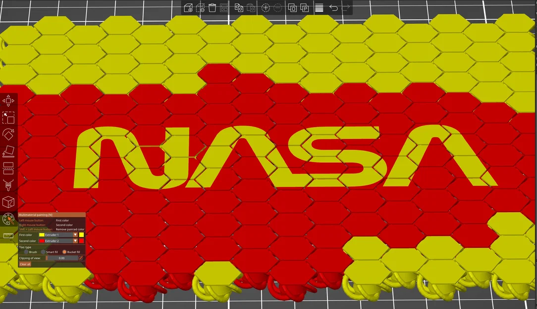 Vải chainmail dẻo NASA kèm Worm Logo - Image 5