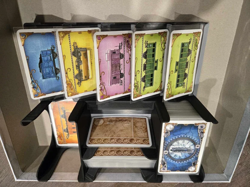 Khay 3D Đựng Thẻ Bài Ticket To Ride Europe (Bản Hỗ Trợ Sleeves) - Image 1