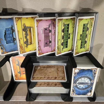Khay 3D Đựng Thẻ Bài Ticket To Ride Europe (Bản Hỗ Trợ Sleeves)