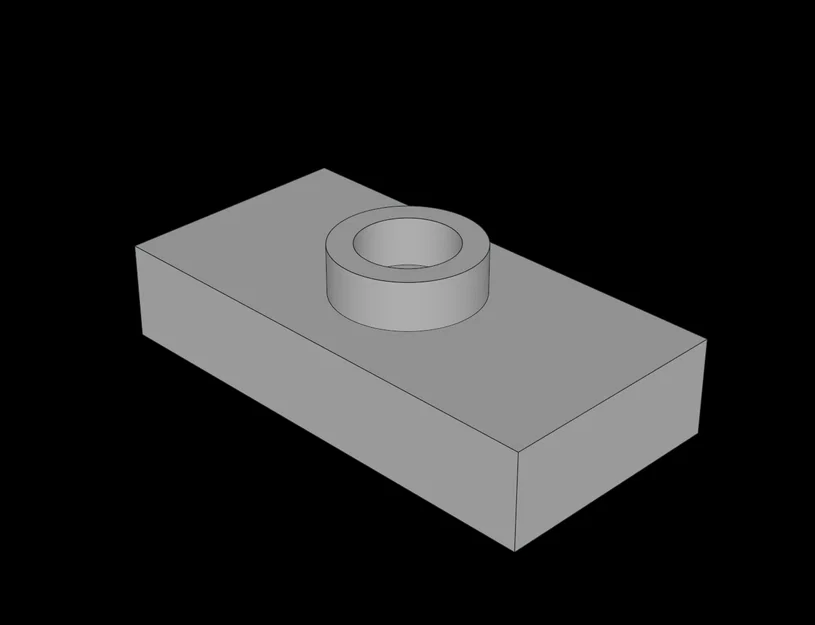Miếng ghép Lego tương thích 1x2 (mẫu 3794a) file in 3D chất lượng - Image 1