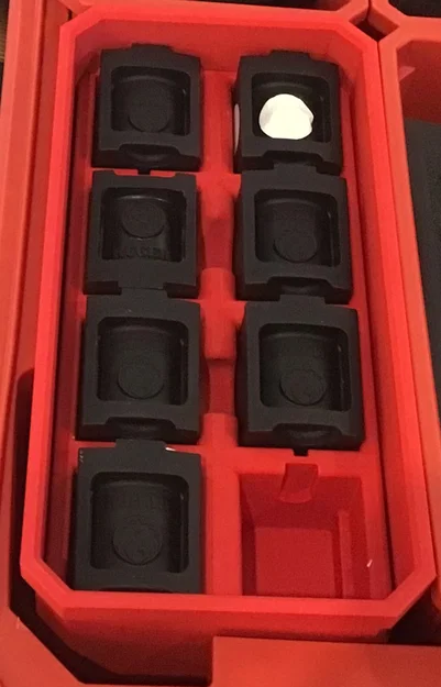 Ruger 10/22 (WIP): Khay Milwaukee Deep Tray + Insert magazine 10/22 (8 cái) - Image 1