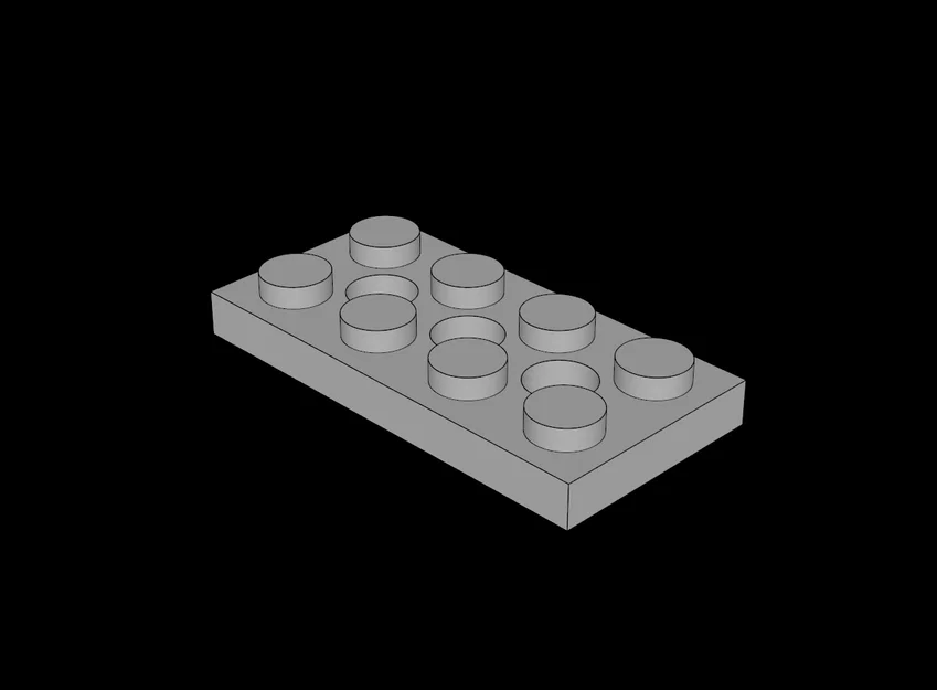 Tấm Technic Plate 2x4 tương thích Lego (Mô hình 3D in tại nhà) - Image 1