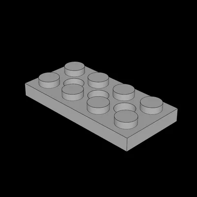 Tấm Technic Plate 2x4 tương thích Lego (Mô hình 3D in tại nhà)